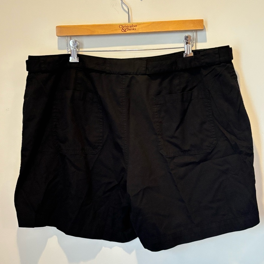 Lauren Ralph Lauren Cotton Neutral Black Classic Minimalist Shorts Size 16 G120